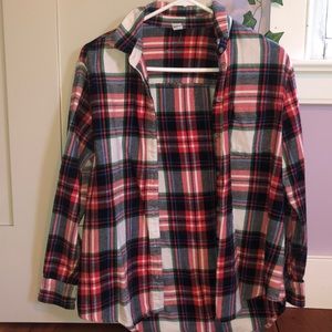 Red and white flannel!